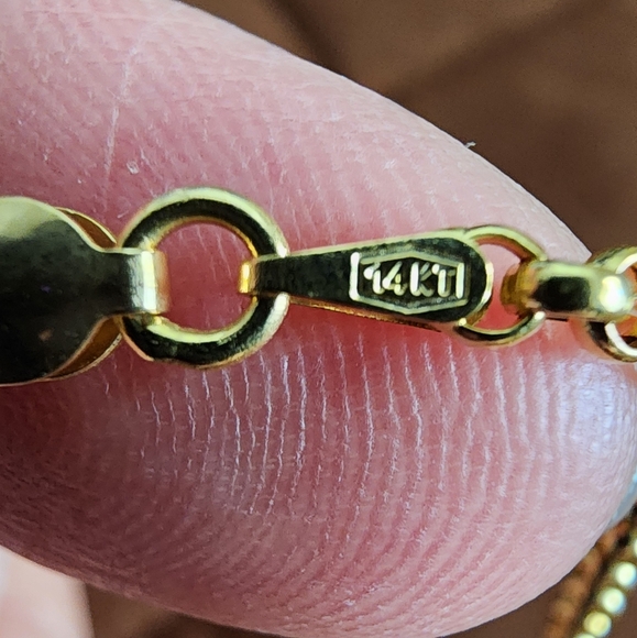 Solid 14k Gold Rolo Chain - Picture 5 of 16